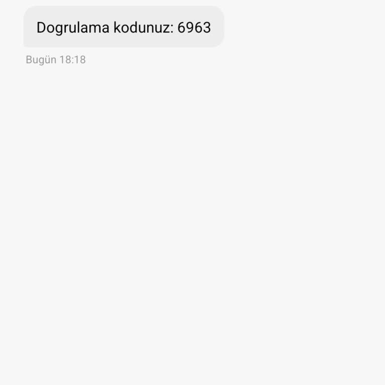 Bilinmeyen Numaradan Gelen Doğrulama Kodları