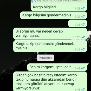 Alışveriş Sonrası Ulaşılamayan Firma