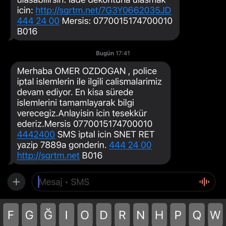 Sigorta Poliçesi İptali Ve İade Sorunu