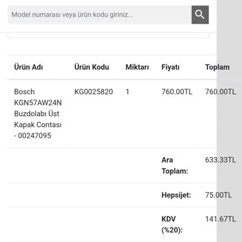 Uygun Parça Siparişimde Eksik İade Ve Uyum Sorunu