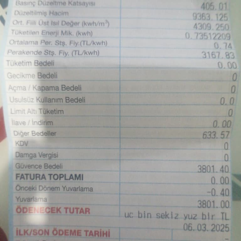Fatura Tutarındaki Ani Artışa İtiraz