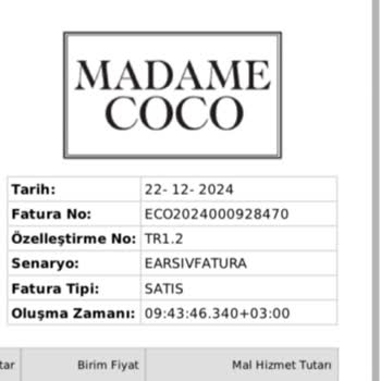 Madame Coco Halı Kalitesi Hayal Kırıklığı