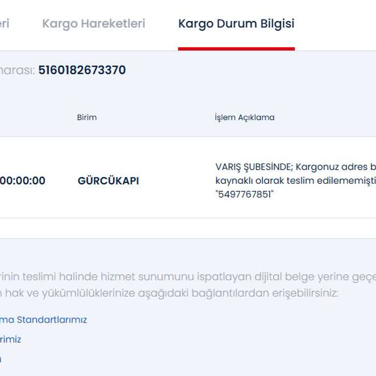 Aras Kargo İle Süregelen Teslimat Sorunları Ve Müşteri Hizmetleri Eksiklikleri