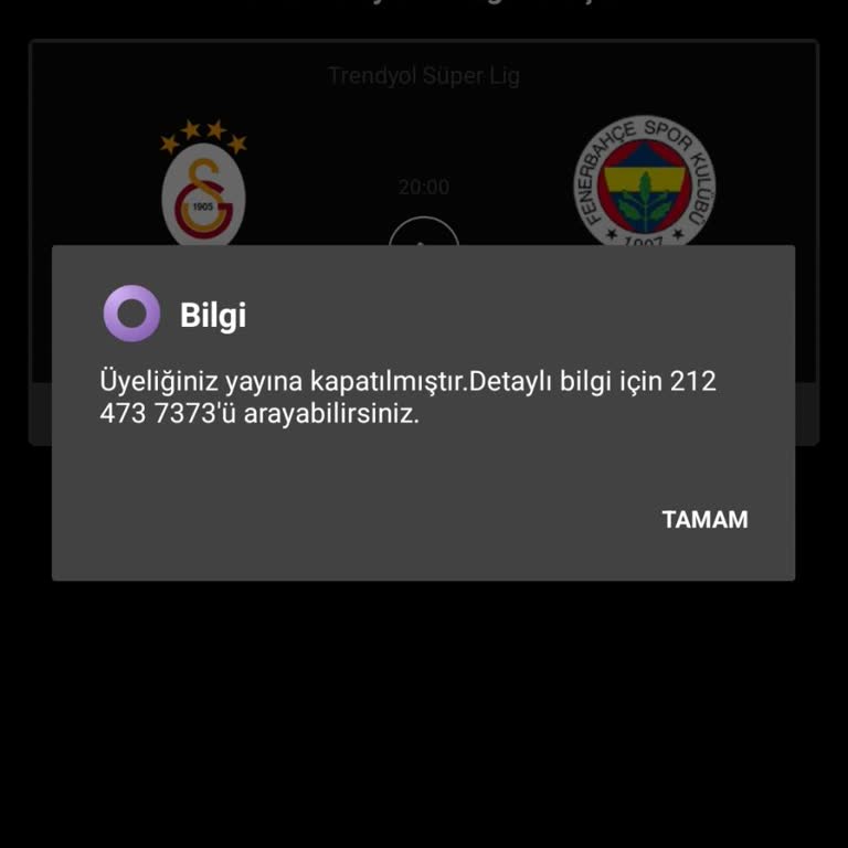 Digiturk Üyeliğinde Maç Yayını Sorunu