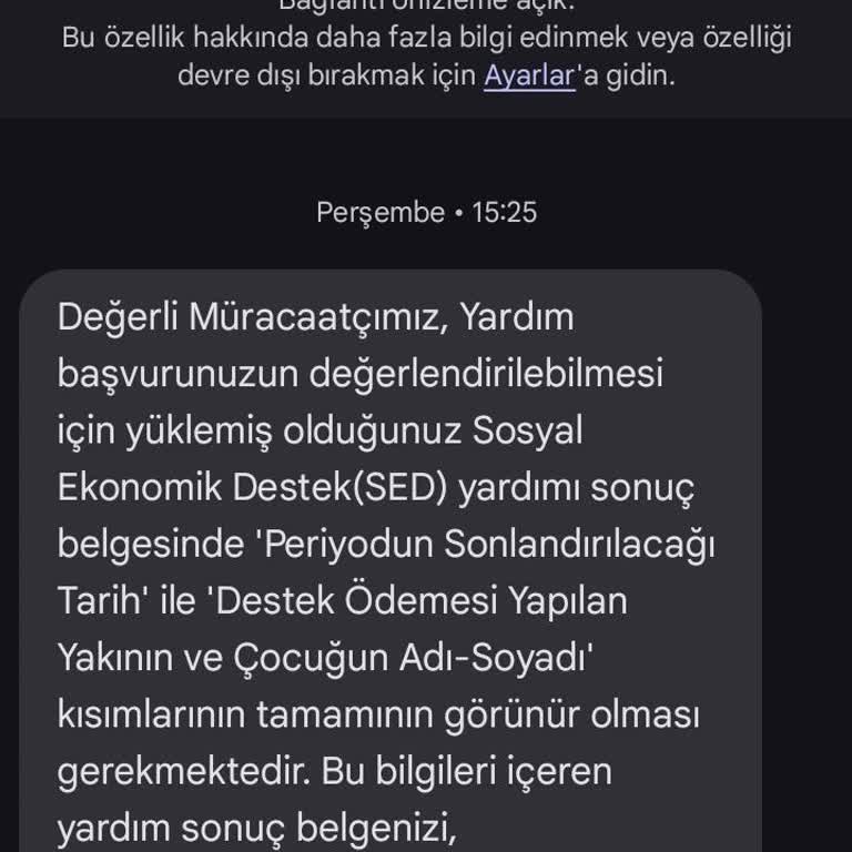 Beşir Derneği'nden Gelen Mesaj Sorunu