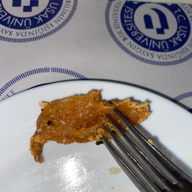 Üniversite Yemekhanesinde Çiğ Tavuk Şoku