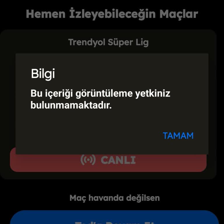 Maç Yayını Erişim Sorunu Ve Paket Alım Hayal Kırıklığı