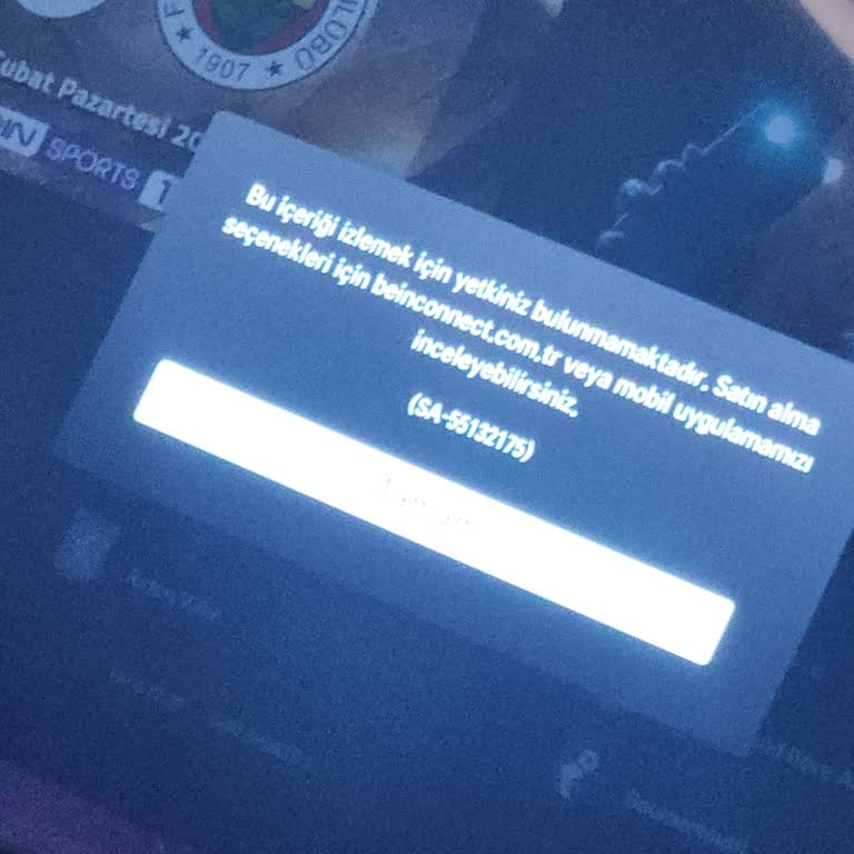 Derbi Maçını Kaçırdım: Bein Connect Hatası