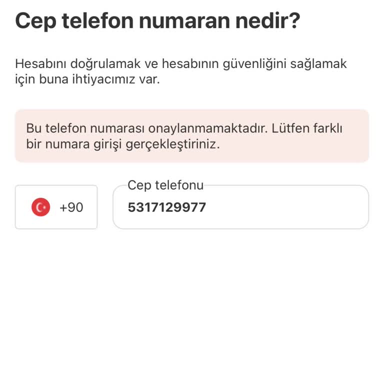 Telefon Numarası Onay Sorunu: Hesap Geri Dönüşünde Engel