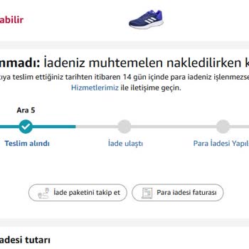 Amazon'dan İade Sürecinde Yaşanan Sorunlar