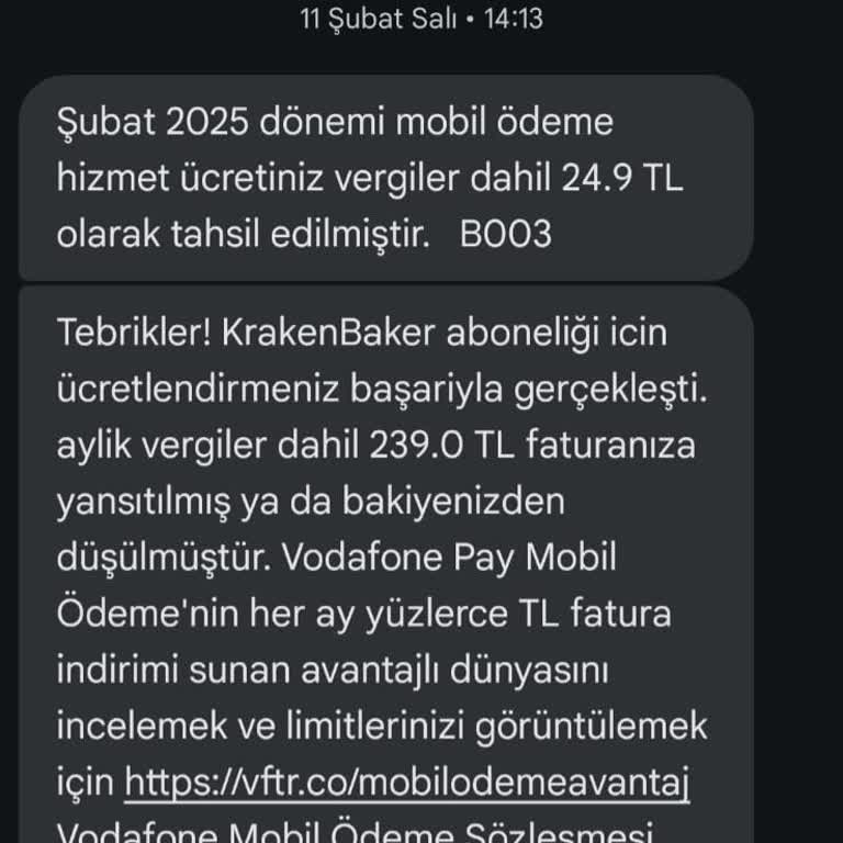 Vodafone'un Onaysız Abonelik Ücreti Şoku