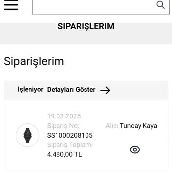 Saat & Saat Siparişim Neden Kargoya Verilmedi