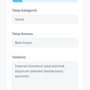 İptal Talebine Cevap Yok!