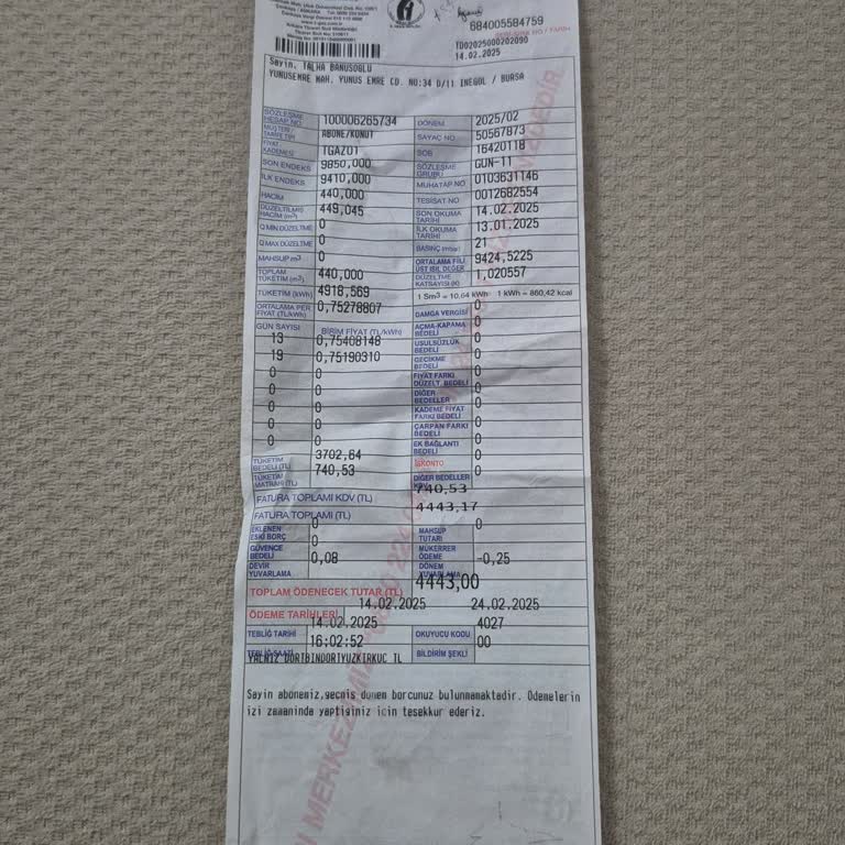 Yüksek Doğalgaz Faturası İçin Çözüm Bekliyorum
