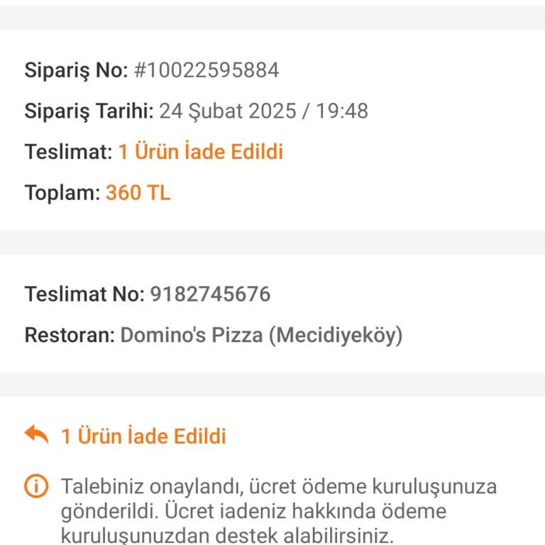 Teslim Edilmeyen Sipariş Ve Geri Dönüş Eksikliği