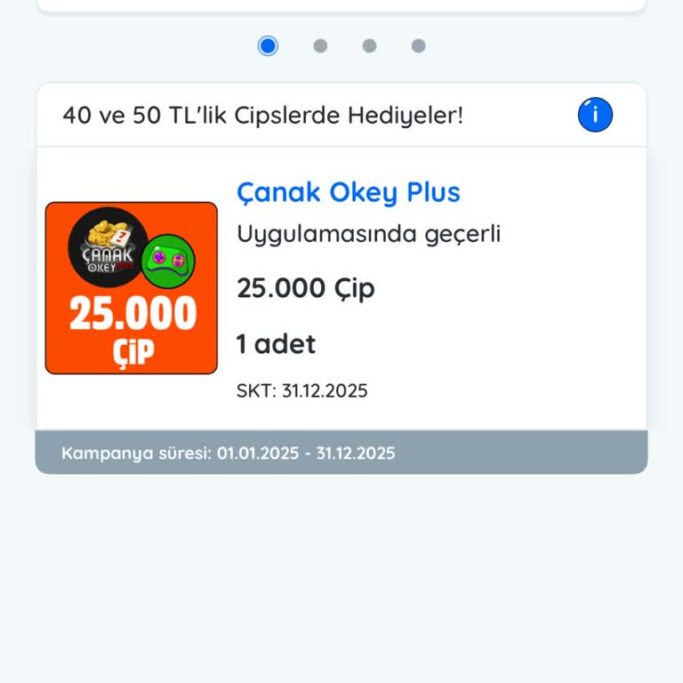 Kazandirio Ve Çanak Okey Plus Uygulamalarında Çip Yükleme Sorunu