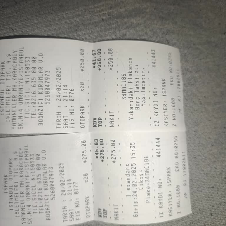 Ödenmeyen İspark Ücreti Ve Geri Ödeme Sorunu