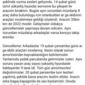 Hyundai Servisinde Çözülemeyen Sorunlar Ve Uzun Bekleme