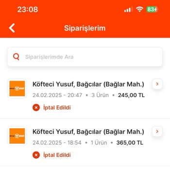 Sipariş İptalleri Ve Yetersiz Canlı Destek Deneyimi