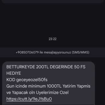 Betturkey Yanlış Kayıt Nedeniyle Gelen Bildirimler Rahatsız Ediyor