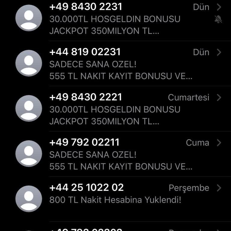 Yabancı Numaralardan Gelen Mesajlarla Sürekli Rahatsızlık