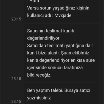 Teslim Edilmeyen Oyun Ve Yanıltıcı Kanıt Talebi