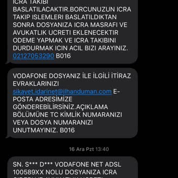 Vodafone Net İade Ve İletişim Sorunu