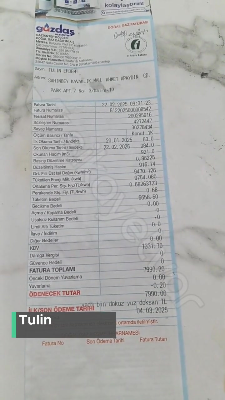 Gazdaş Gaziantep Bölgesi Fatura Çok Yüksek! videonun kapak resmi