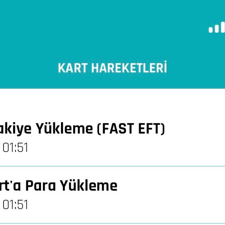 Kart 68 Yükleme Yapılırken Hata Verdi 200 TL Aktarılmadı