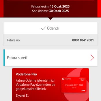 Vodafone'dan Yanlış Adrese Nakil Ve Fatura Sorunu