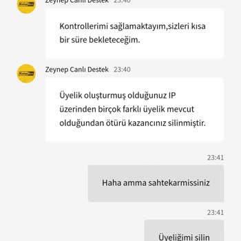 Kazancım Haksız Yere İptal Edildi