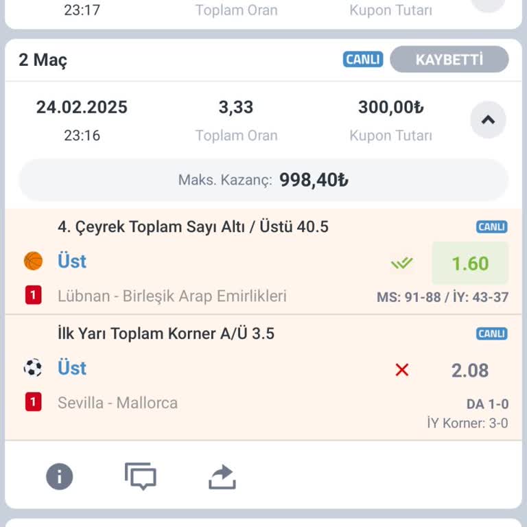 Canlı Maçta Görünmeyen Kornerler Yüzünden Kaybedilen Kazanç