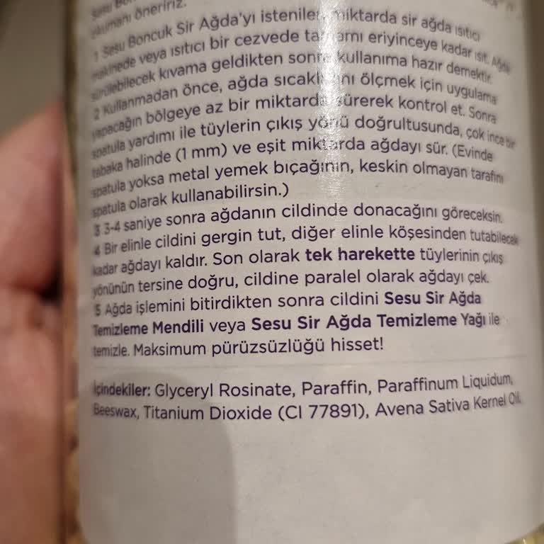 Sesu Boncuk Sir Ağda: Sağlık Tehlikesi İçeren İçerikler