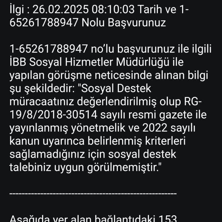 İBB Sosyal Kart Yardımının Haksız Kesilmesi