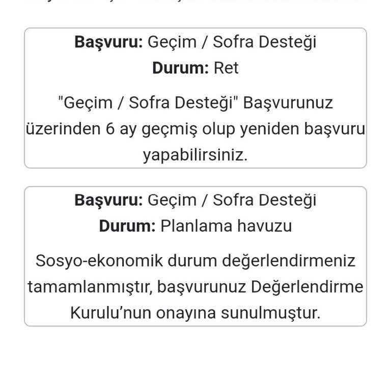 İBB Sofra Desteği Başvurumun Yanıtsız Kalması
