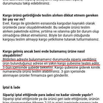Sipariş Takibi Ve Kargo Sorunu