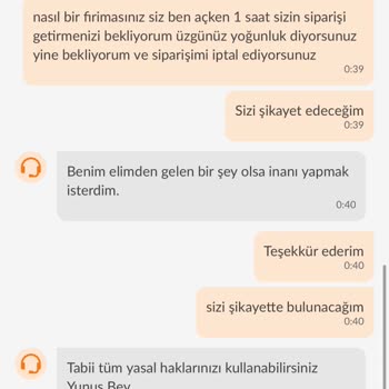 Sipariş İptali Ve Alaycı Destekle Mağduriyet