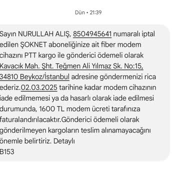 İptal Edilen Abonelik Ve İletişim Sorunu