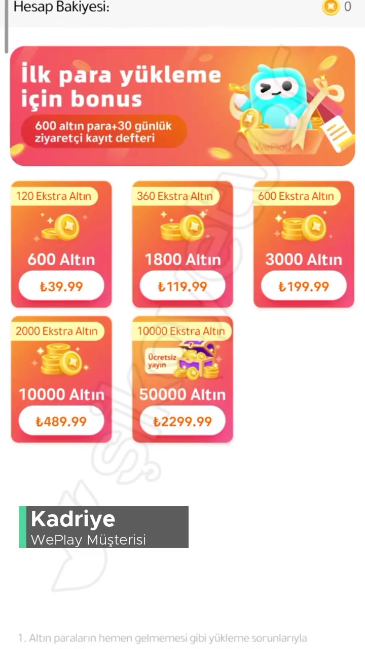 Weplay Para Yükleme Sorunu! videonun kapak resmi