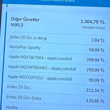 Apple.com'dan Bilgim Dışında Yapılan Ücret Kesintileri