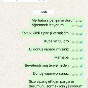 Siparişim Gelmedi Ve İletişim Kurulamıyor