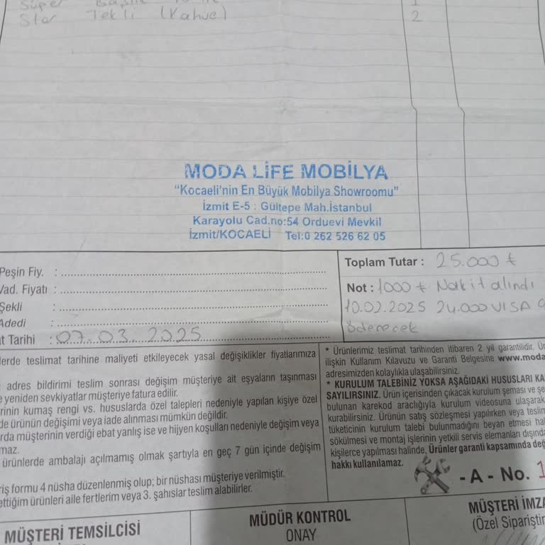 Teslim Edilmeyen Ürünler Ve Sürekli Oyalamalar