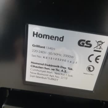 Homend Tost Makinesi Teflon Sorunu