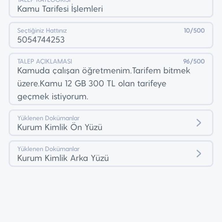 Turkcell Tarifesi Geçiş Sorunu