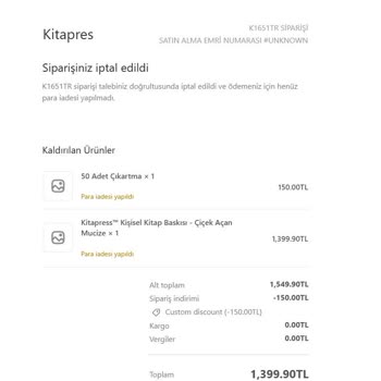 İletişim Eksikliği Ve Sipariş Sorunları