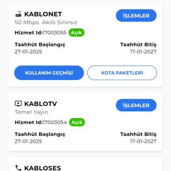 Kablo Net Abonelik Taahhüdü Hatası Ve Çözüm Talebi