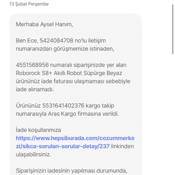 Robot Süpürge Arızası Ve Yetersiz Destek
