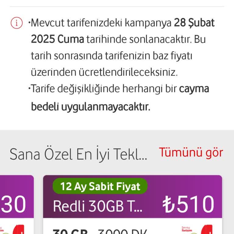 Vodafone'un Fahiş Fiyat Artışı: Müşteriyi Kaçıran Tarife