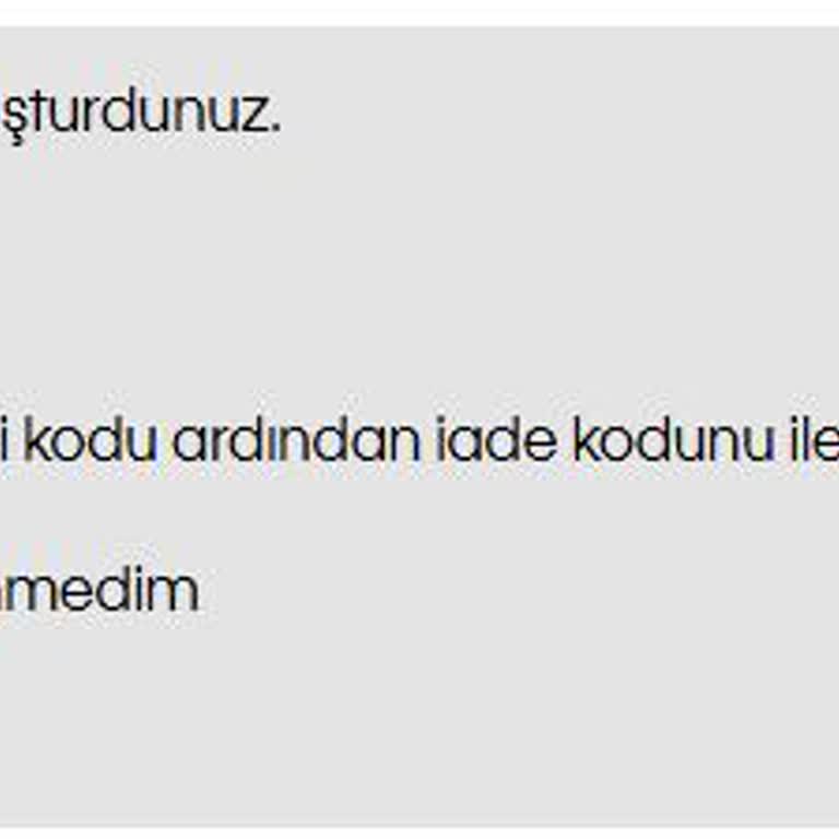 İade Sürecinde Yavaşlık Ve İlgisizlik