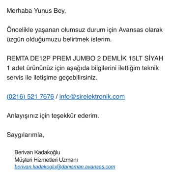 Avansas'tan Aldığım Ürün Arızalandı, Destek Alamıyorum!